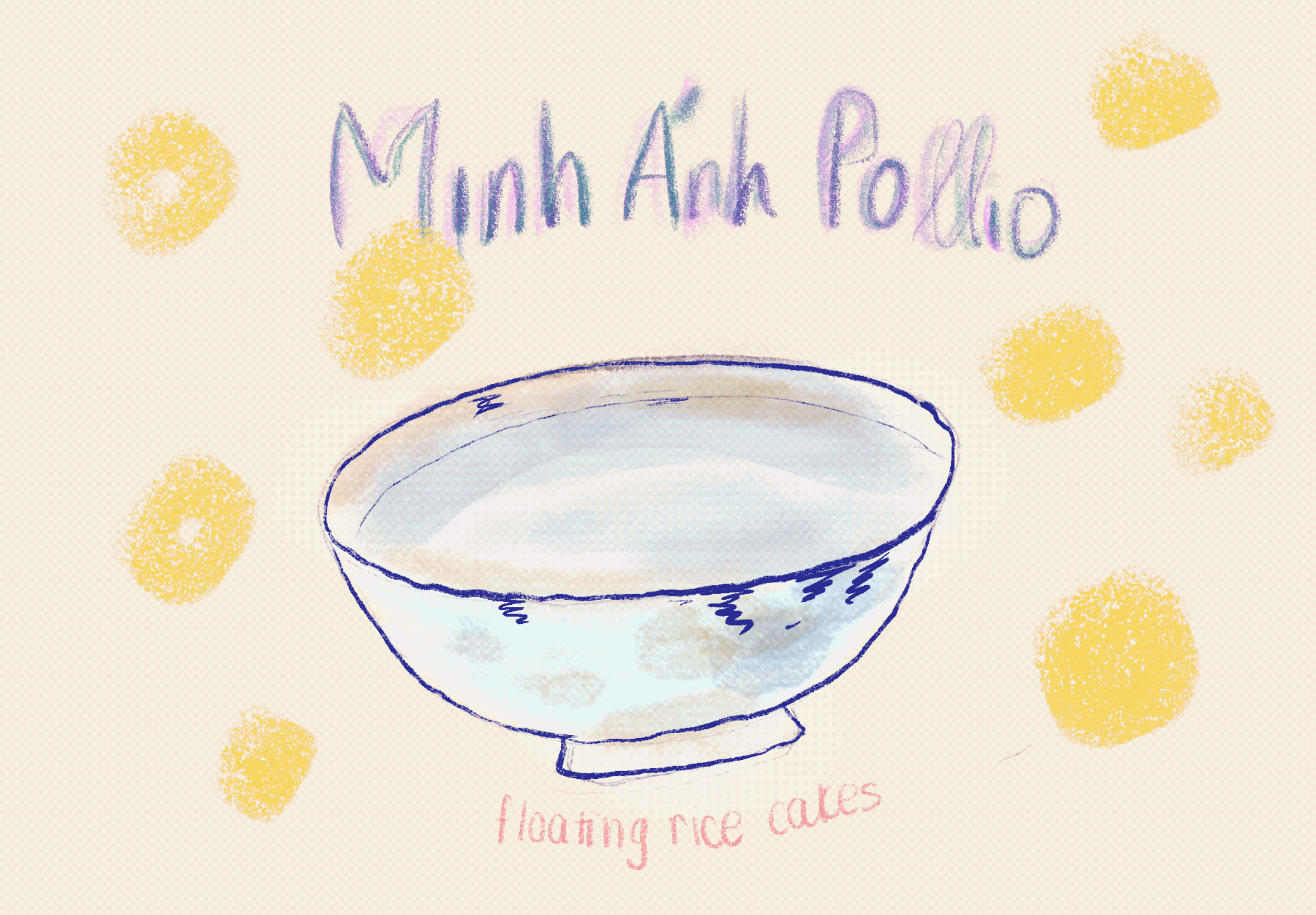 Minh Ánh Pollio - floating rice cakes